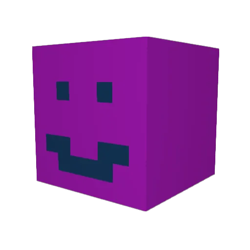 HiChewHiBye Minecraft avatar head, 3D render