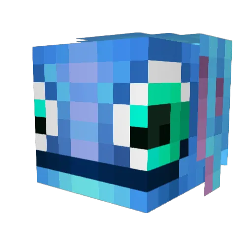 HiCliZzL Minecraft avatar head, 3D render