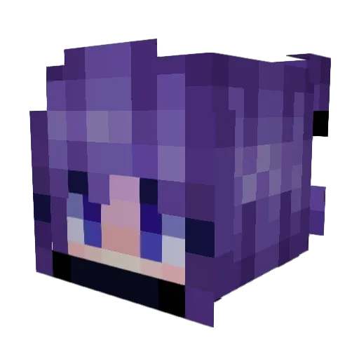 HiFromFuJI Minecraft avatar head, 3D render