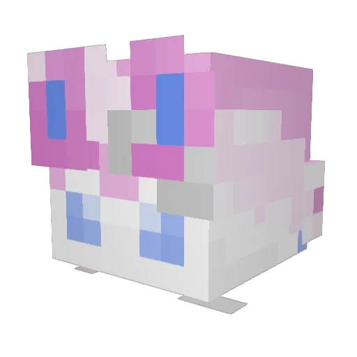 HiHaHot Minecraft avatar head, 3D render