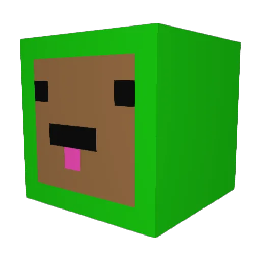 HiHiHiHiHiHiHi Minecraft avatar head, 3D render