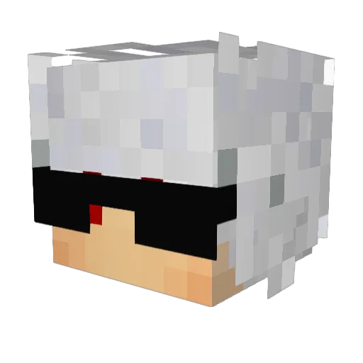HiIamBatman Minecraft avatar head, 3D render