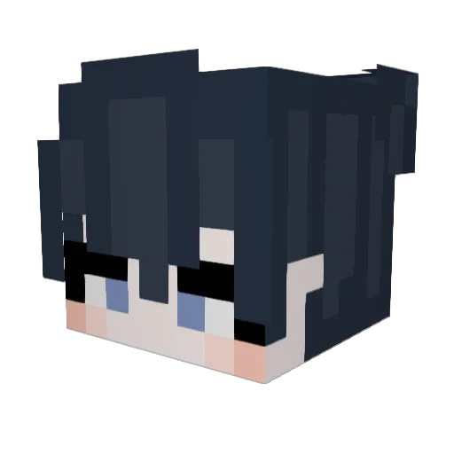 HiIamYato Minecraft avatar head, 3D render