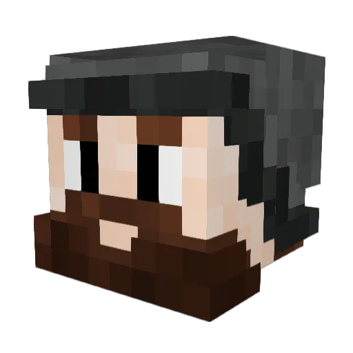 HiImPat Minecraft avatar head, 3D render