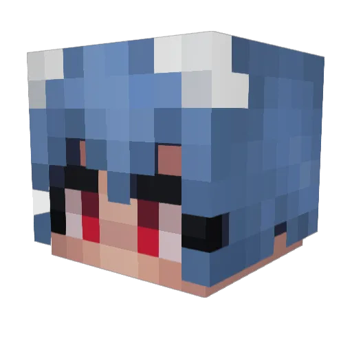 HiImRevo Minecraft avatar head, 3D render