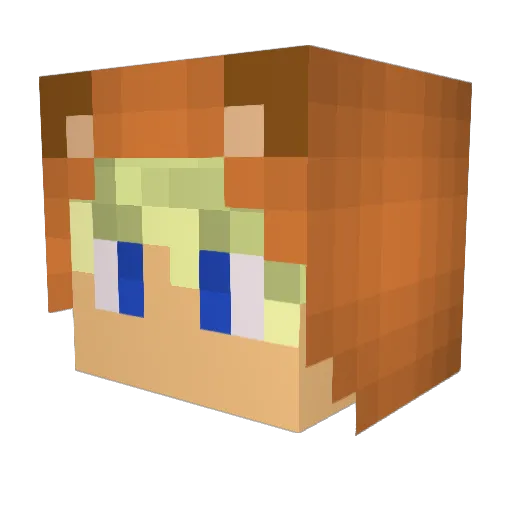 HiJack999 Minecraft avatar head, 3D render