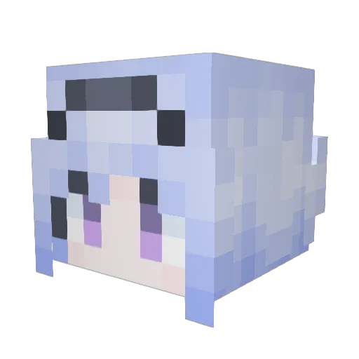 HiKaR1233 Minecraft avatar head, 3D render