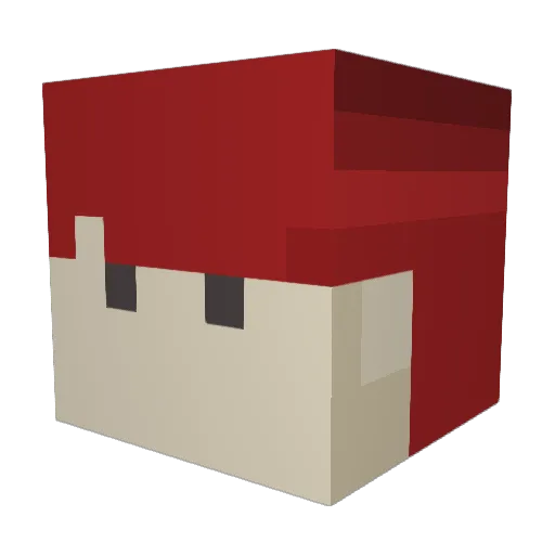 HiKo_OwO Minecraft avatar head, 3D render
