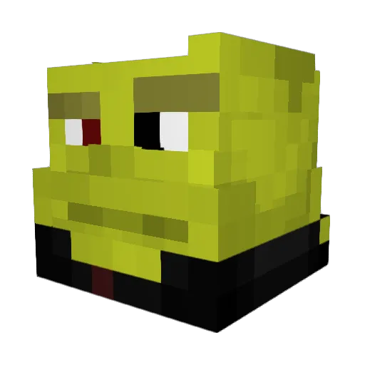 HiNowDieLikePie Minecraft avatar head, 3D render