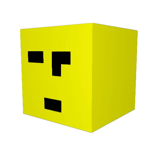 HiPark Minecraft avatar head, 3D render