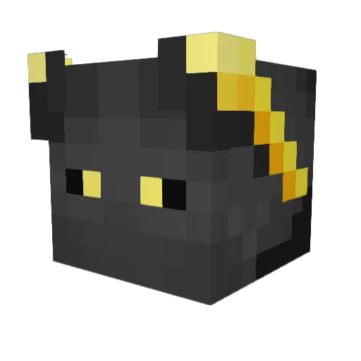 HiPrimitive Minecraft avatar head, 3D render