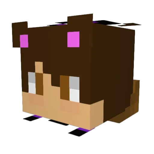 HiQueezy Minecraft avatar head, 3D render