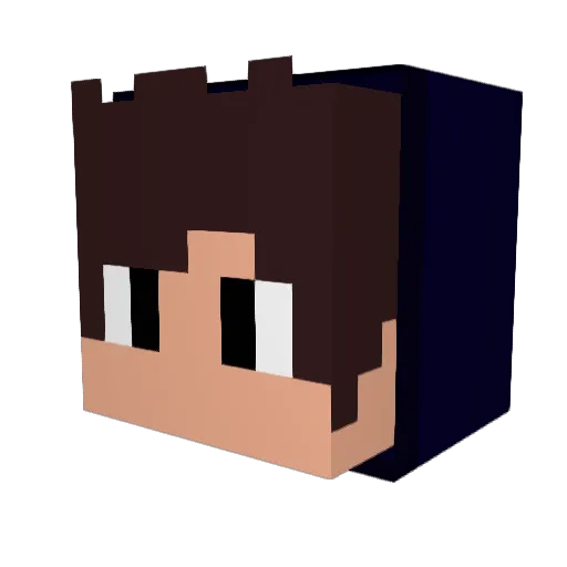 HiRodz Minecraft avatar head, 3D render