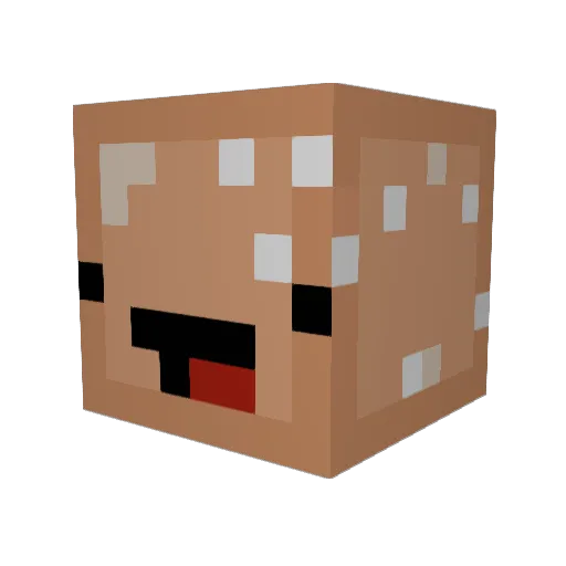 HiRuZen__ Minecraft avatar head, 3D render