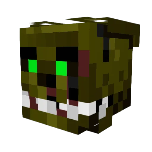 HiTroX04 Minecraft avatar head, 3D render