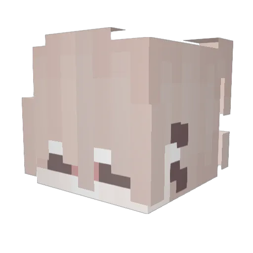 Hi_Bao Minecraft avatar head, 3D render