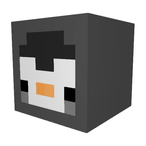 Hi_Buuuuuu Minecraft avatar head, 3D render