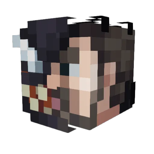 Hi_Bye_Mama Minecraft avatar head, 3D render