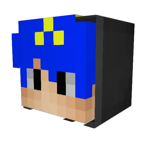 Hi_Charly Minecraft avatar head, 3D render