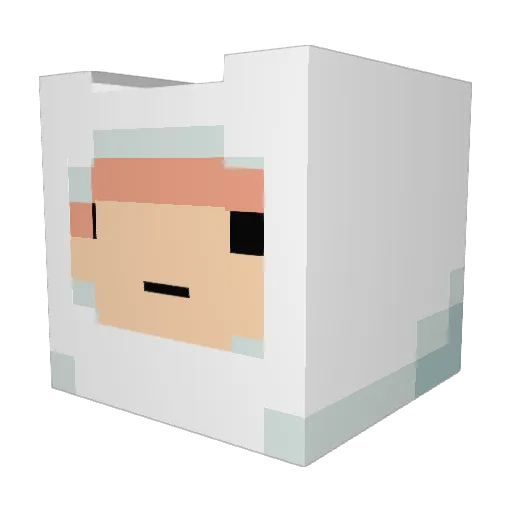Hi_Darkk Minecraft avatar head, 3D render