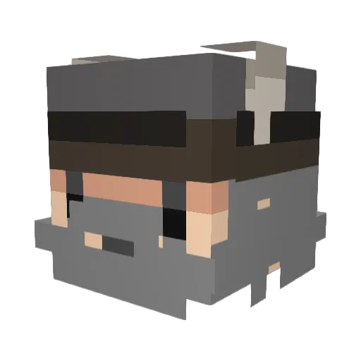 Hi_I_am_Dad Minecraft avatar head, 3D render