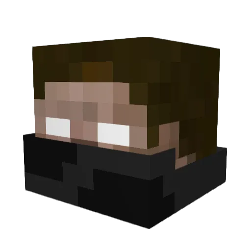 Hi_Iam_Jing Minecraft avatar head, 3D render