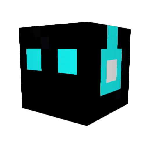 Hi_Ted Minecraft avatar head, 3D render