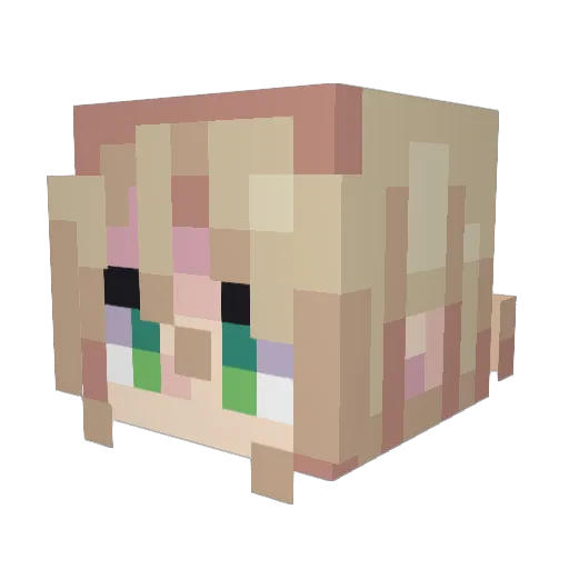 Hi_i_AI Minecraft avatar head, 3D render