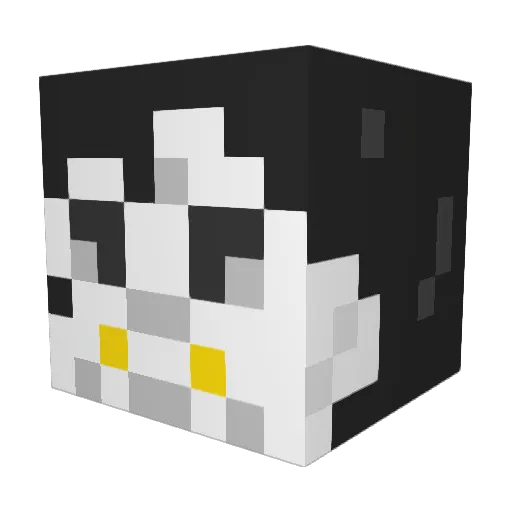 HibSeven7 Minecraft avatar head, 3D render