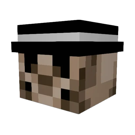 Hibenribey Minecraft avatar head, 3D render