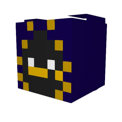 Hibi191 Minecraft avatar head, 3D render