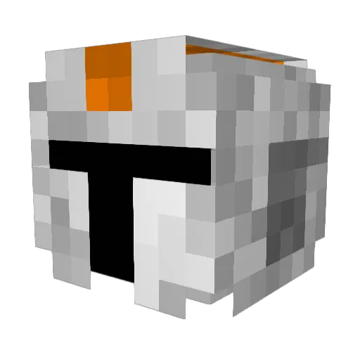 Hibi_Yuno Minecraft avatar head, 3D render