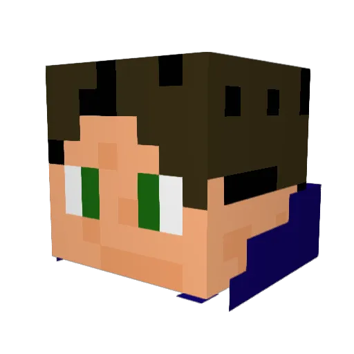 Hibiki_AF Minecraft avatar head, 3D render