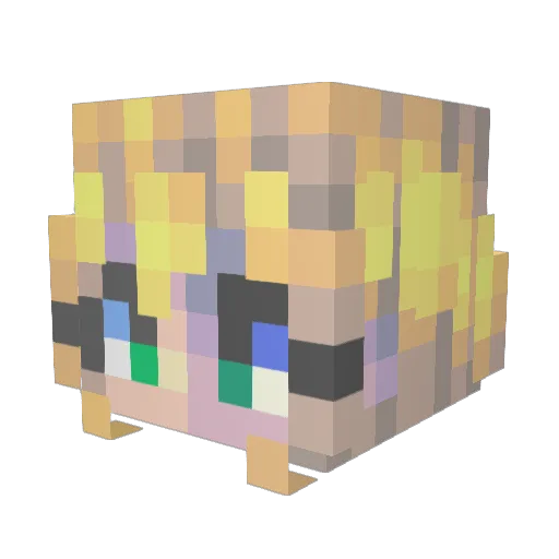 HibouLT Minecraft avatar head, 3D render