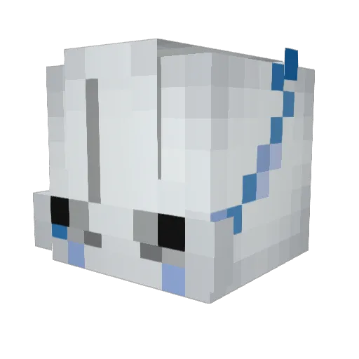 HicabeTTin Minecraft avatar head, 3D render
