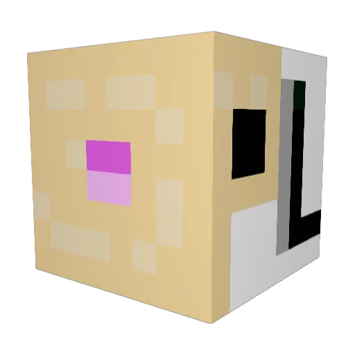 Hiccup568 Minecraft avatar head, 3D render