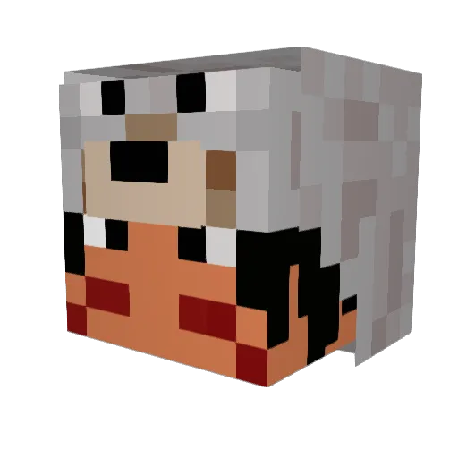 HickNenry Minecraft avatar head, 3D render