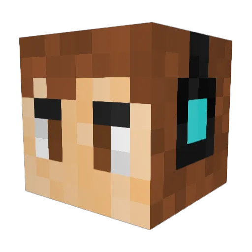 HickOFC Minecraft avatar head, 3D render