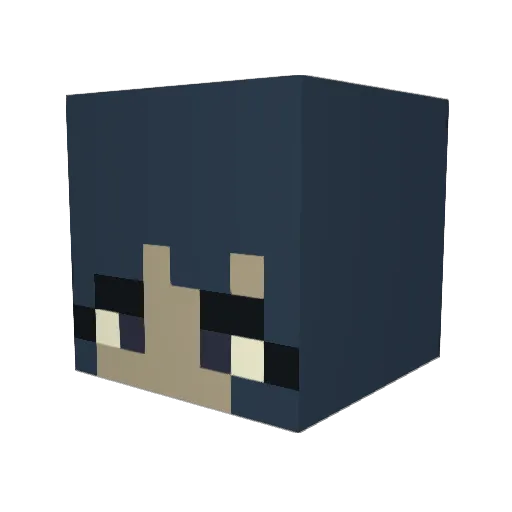Hicstrid098 Minecraft avatar head, 3D render