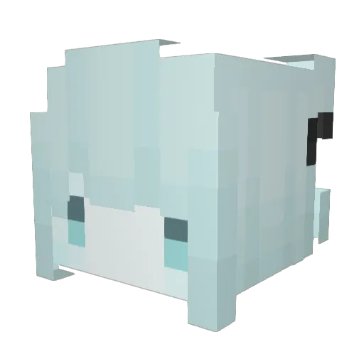 HidarX Minecraft avatar head, 3D render