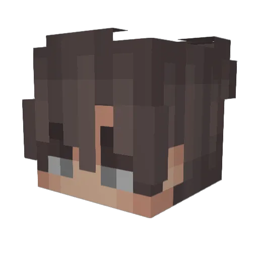 Hidas_07 Minecraft avatar head, 3D render