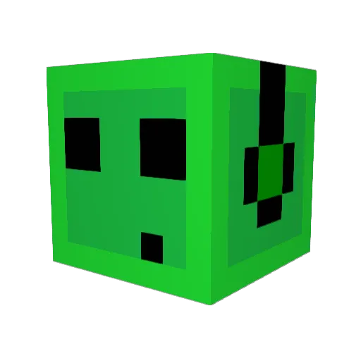 Hiddeharu Minecraft avatar head, 3D render