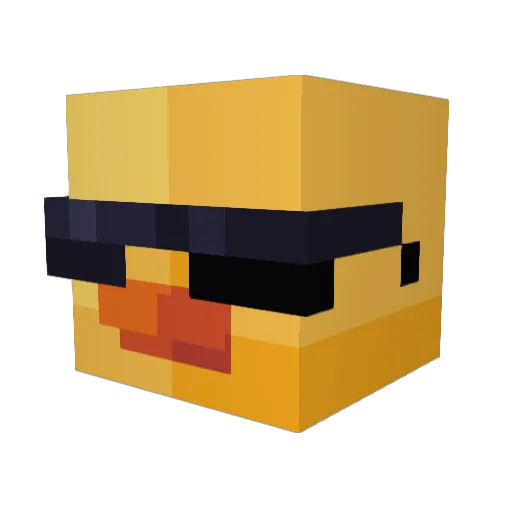 HiddenBypass Minecraft avatar head, 3D render