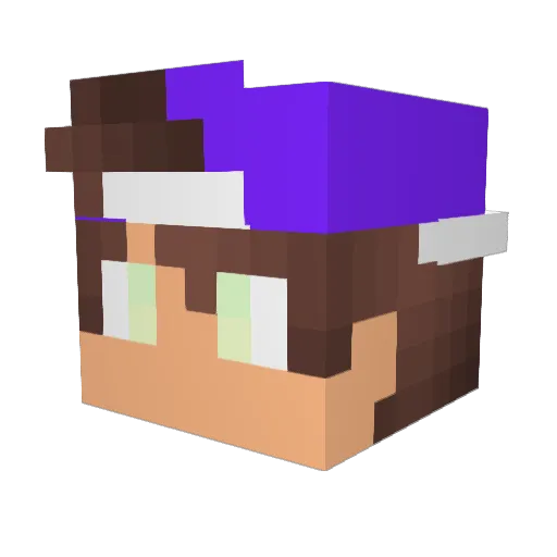 HiddenDictator Minecraft avatar head, 3D render