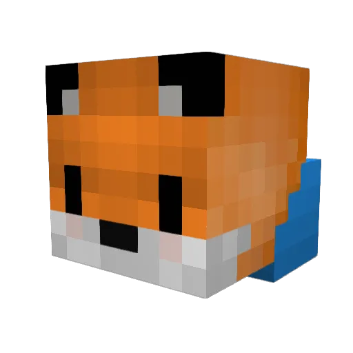 HiddenGod Minecraft avatar head, 3D render