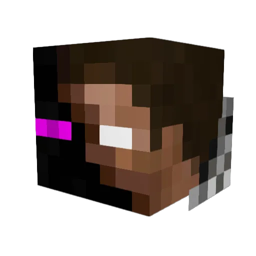 HiddenReaper Minecraft avatar head, 3D render