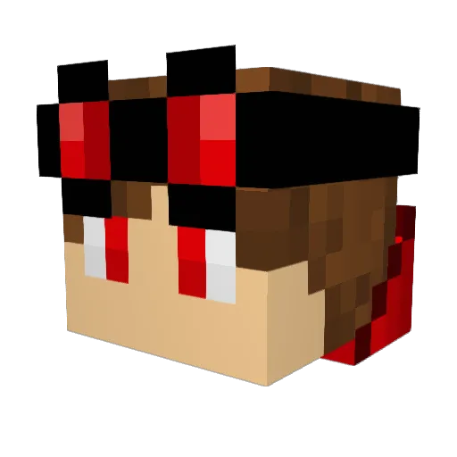 HiddenTnT Minecraft avatar head, 3D render