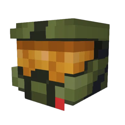 HiddenXperia Minecraft avatar head, 3D render