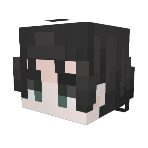Hiddxn1 Minecraft avatar head, 3D render