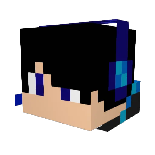Hideki_Osu Minecraft avatar head, 3D render